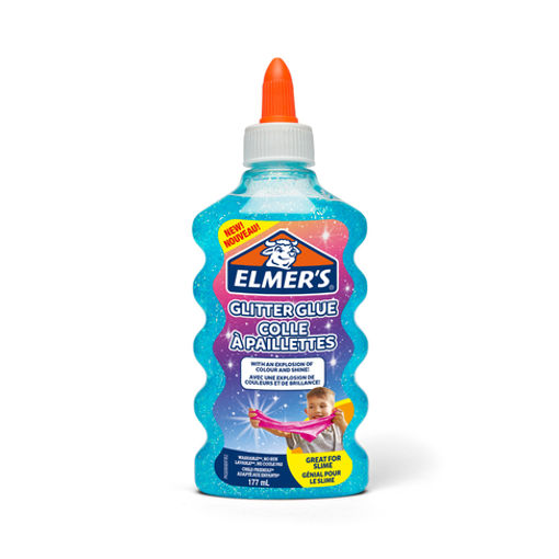 Picture of ELMERS GLITTERED GLUE BLUE 177ML